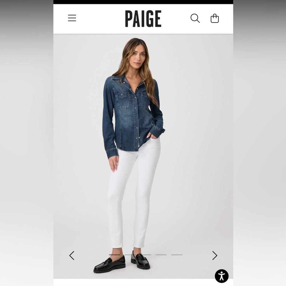 PAIGE - Skyline ankle peg - white size 30